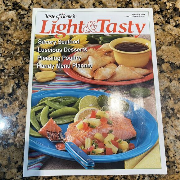 Taste of Homes Light And Tasty Cooking Recipe Magazines 2004 Back Issue Set Of 6 - Picture 4 of 13